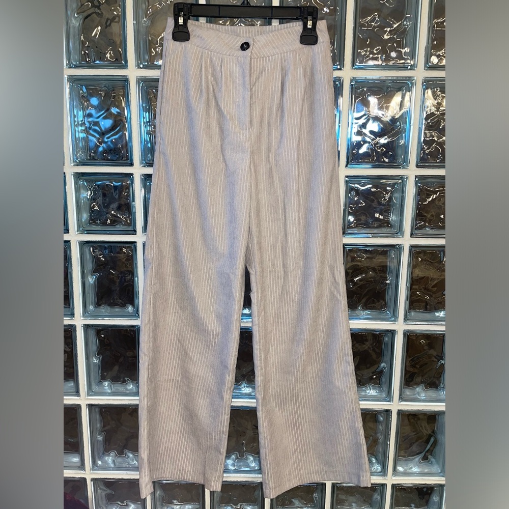 SHEIN Striped Wide Leg Trousers